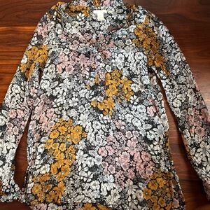 Women’s H&M mesh flower blouse